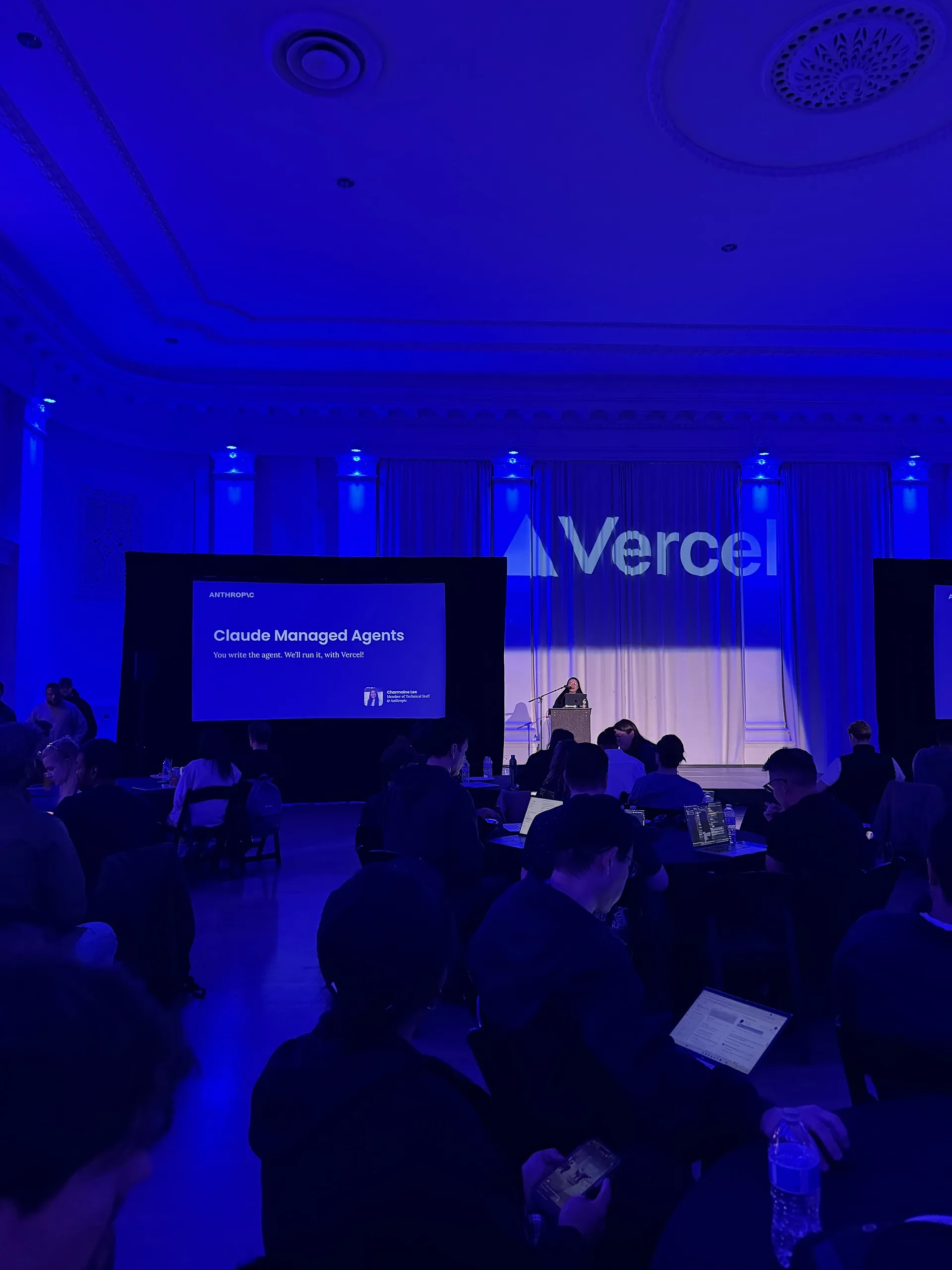 Evento exclusivo com Vercel discutindo agentic AI